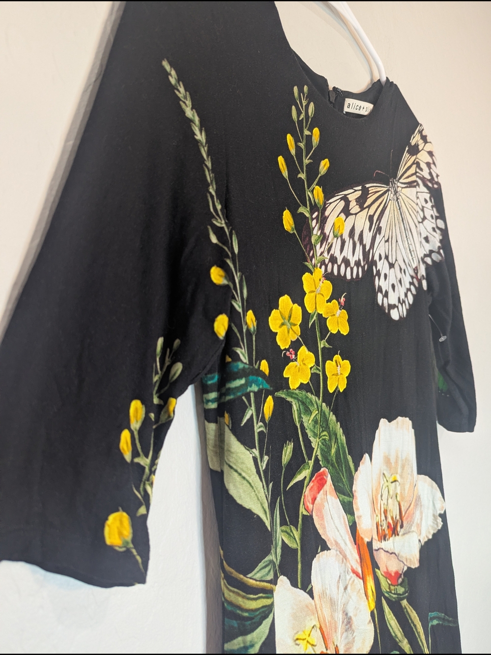Alice + Olivia Delora Floral Print Dress - Size 6 - Picture 6 of 11